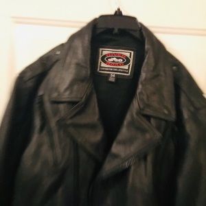 River Road leather motorcycle jacket Men’s size 54